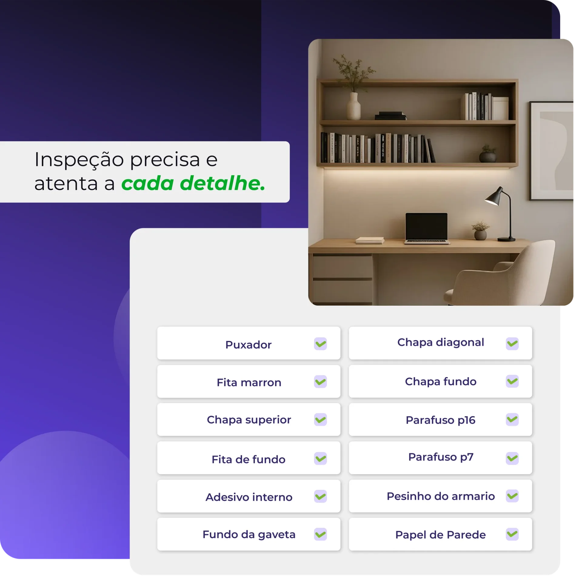 Auditoria de instalação OneVistoria